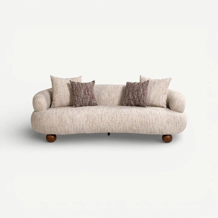 Mashrabiya 3 Seater Sofa Beige