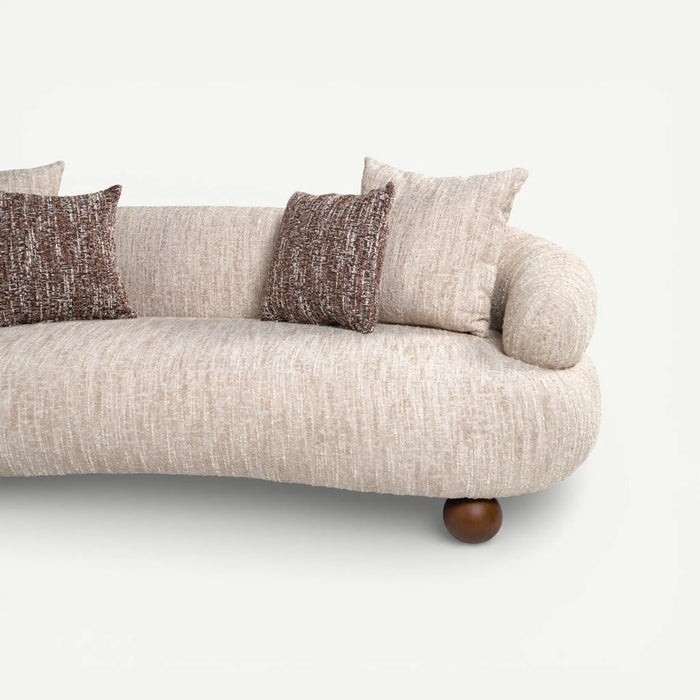 Mashrabiya 3 Seater Sofa Beige
