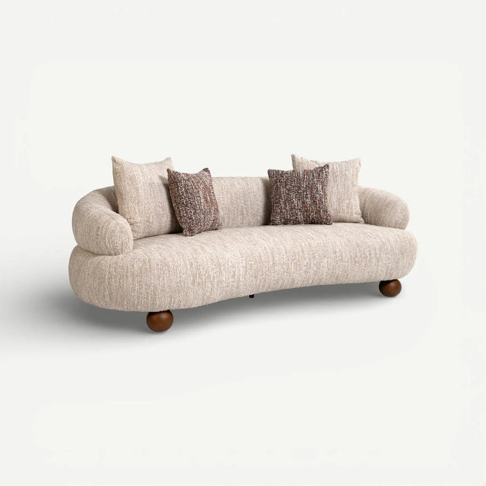Mashrabiya 3 Seater Sofa Beige