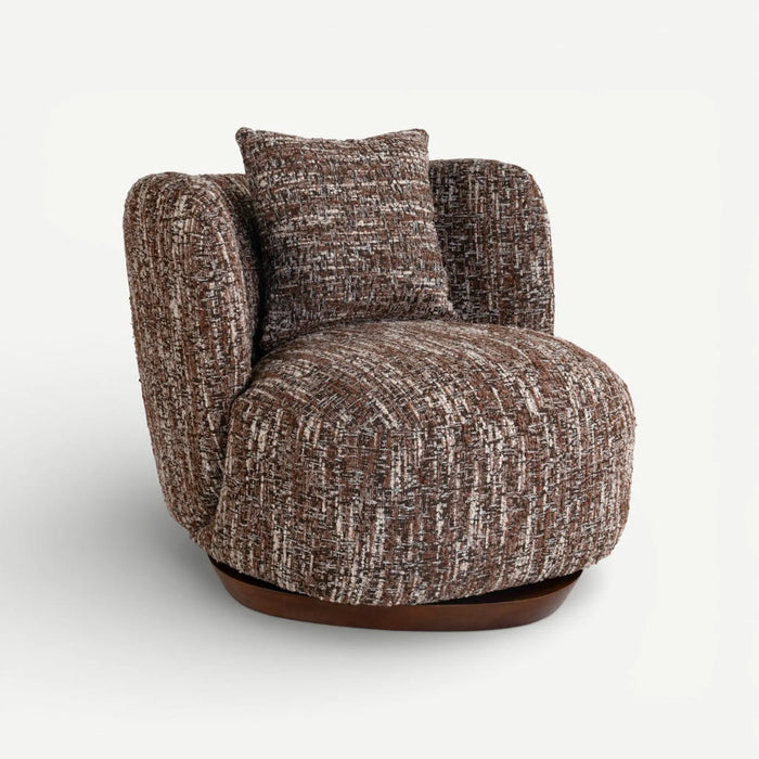 Mashrabiya Accent Chair Maroon