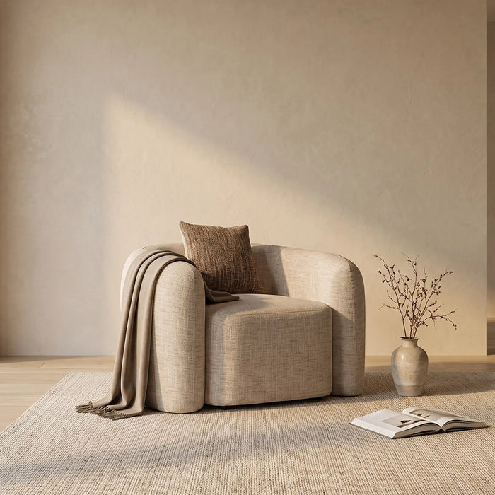 Meona 1 Seater Sofa Beige