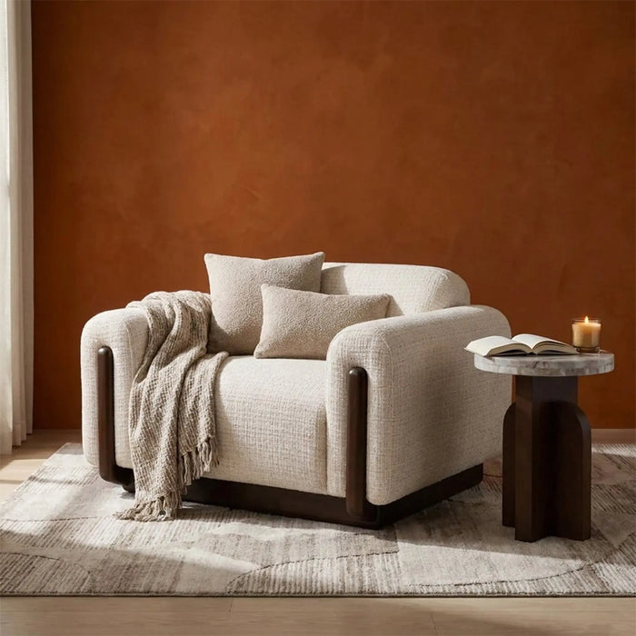 Merlis 1 Seater Sofa Ecru