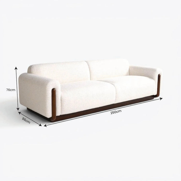 Merlis 3 Seater Sofa Ecru