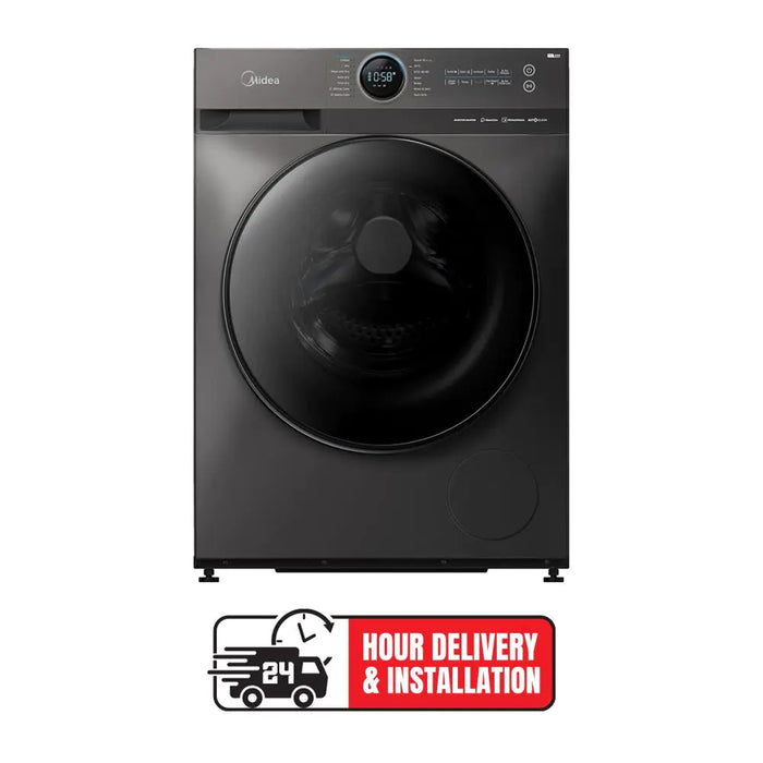 Midea 10/7 KG Smart Washer Dryer | BLDC Inverter Motor | 1400 RPM | Fully Automatic Front Load Washing & Drying Combo Wi-Fi Machine | 16 Programs-Allergy/Steam Care/Auto Clean | Titanium | MF200D100WBT