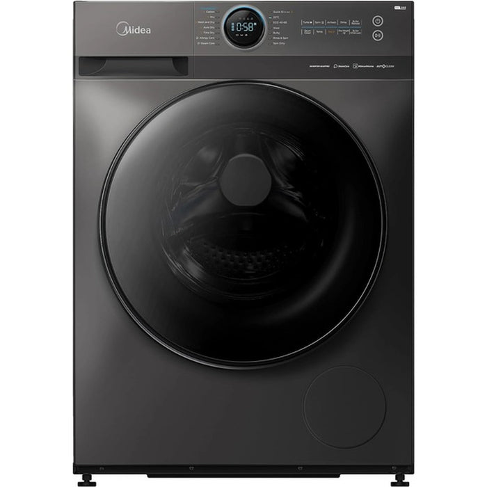 Midea 12/8 KG Smart Washer Dryer with BLDC Inverter Motor| 1400 RPM| Fully Automatic Front Load Washing & Drying Duo Wi-Fi Machine| 16 Programs-Allergy| Steam Care| Auto Clean| Color Titanium| MF200D120WBTGCC