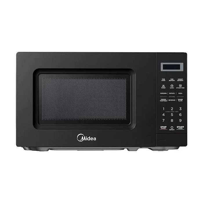 Midea 20L Solo Microwave Oven | 700W | Digital Touch Control | Child Lock | Memory Function | Defrost-by-weight-or-time | Fast Reheat | Push Button Door Opening | Best for Home & Office | Black | EM721BK