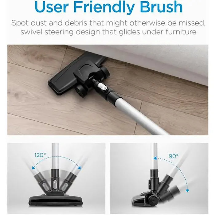 Midea 2in1 Light Weight Corded Upright Vacuum Cleaner | 450W Powerful with 0.4L Transparent Dust Container | Stick & Handheld Multi-Surface Cleaning | 5M Cord | High Suction Power | Best for Home | 20S
