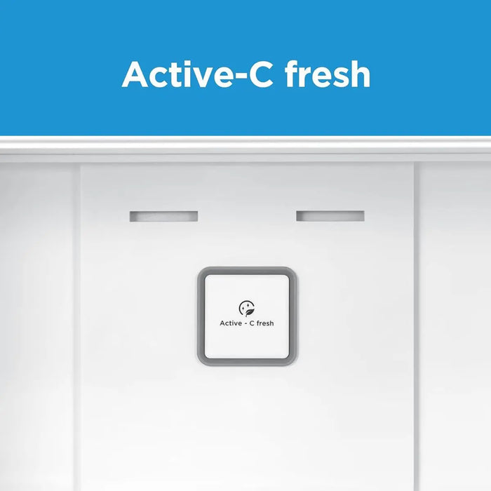 Midea 395L Gross & 262L Net Double Door Refrigerator | Multi-Air Flow Technology | Equipped with Smart Sensor | Inverter Quattro | Active-C Fresh Technology | Smart Cooling | Silver | MDRT395MTE46AE
