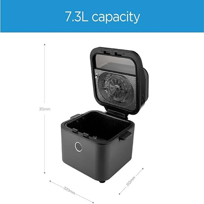 Midea 7.3L Extra Large Digital Air Fryer | MFCY75A2 | 1500W | Large See-Through Window | Dual Frying Functions | 8 Functions with Digital Panel | Dual Cyclone Rapid Hot Technology | Largest Oil Less Fryer