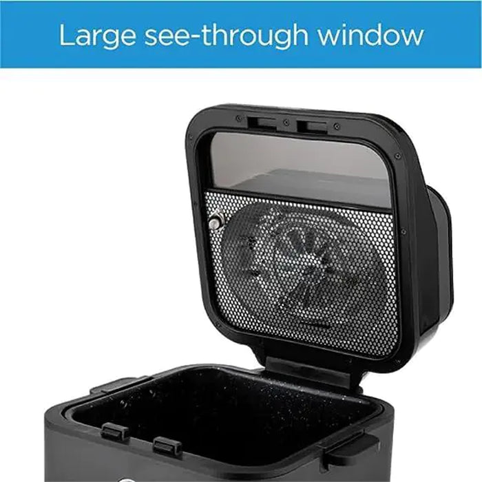 Midea 7.3L Extra Large Digital Air Fryer | MFCY75A2 | 1500W | Large See-Through Window | Dual Frying Functions | 8 Functions with Digital Panel | Dual Cyclone Rapid Hot Technology | Largest Oil Less Fryer