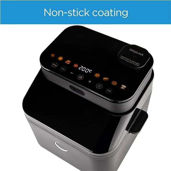 Midea 7.3L Extra Large Digital Air Fryer | MFCY75A2 | 1500W | Large See-Through Window | Dual Frying Functions | 8 Functions with Digital Panel | Dual Cyclone Rapid Hot Technology | Largest Oil Less Fryer