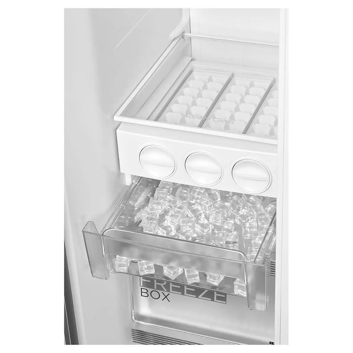 Midea 710L Gross & 510L Net Side By Side 2 Door Refrigerator | Frost Free Fridge Freezer With Humidity Control | Electronic Touch Screen | Inverter Quattro | Adjustable Door Racks | MDRS710FIE46AED