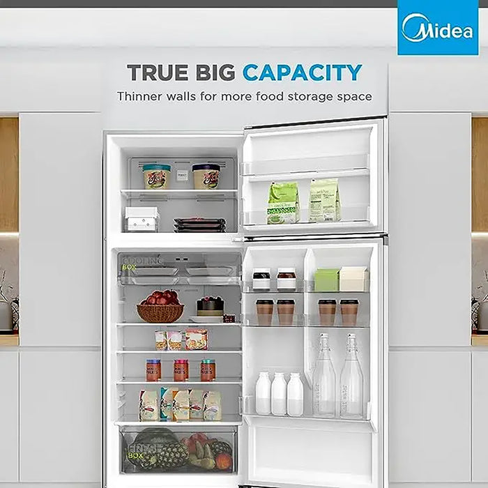 Midea 720L Double Door Refrigerator | MDRT723MTE46AED | 10-Year Inverter Compressor Warranty | Frost-Free | Smart Sensor | Humidity Control | Electronic Control | Silver