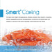 Salmon on ice with Smart Cooling text and branding