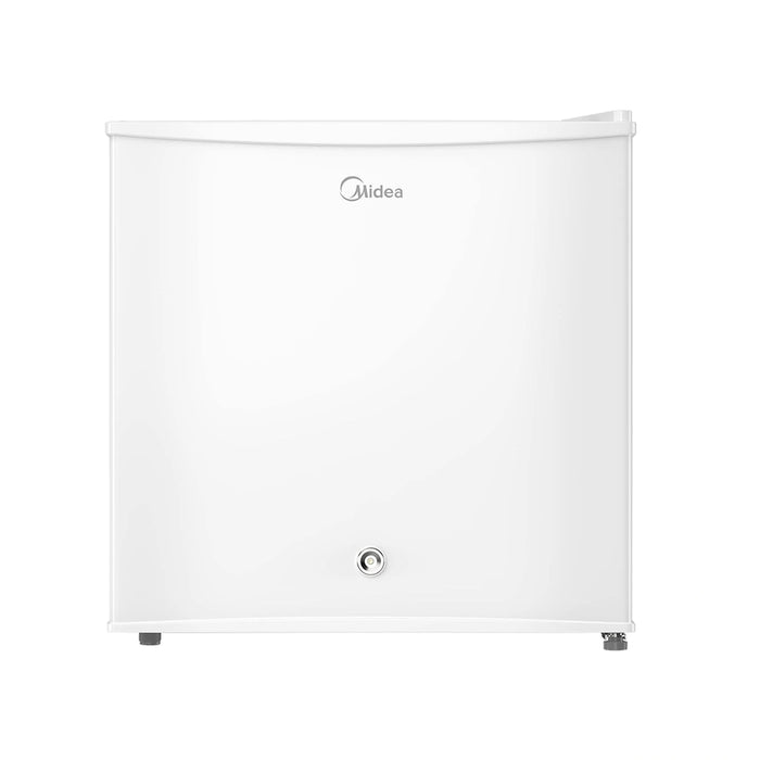 Midea 86L Free Standing Single Door Refrigerator | Reversible Door | 2l Bottle Rack | Smart Design with Recessed Handle and Lock | Best Compact Small Fridge for Mini Bar, Room, or Office | MDRD86FGE01