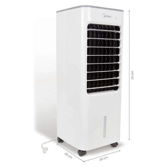 Midea Air Cooler for Home with 3 Speed Levels| 4.8L Water Tank Capacity for Outdoor & Indoor Use| Whisper-Quiet Performance and Powerful Air Flow | AC100-18B