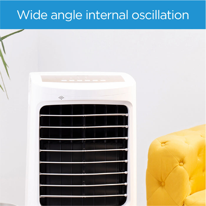 Midea Air Cooler with Remote Control for Home & Heavy-Duty Air Conditioning | 50L Water Tank Capacity for Outdoor & Indoor Use | Whisper-Quiet Performance and Powerful Air Flow | Model: AC200-17JR