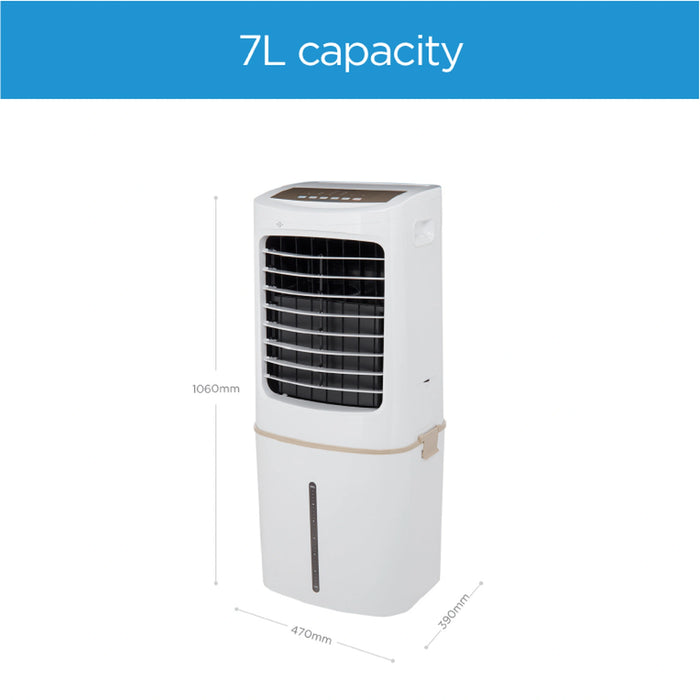 Midea Air Cooler with Remote Control for Home & Heavy-Duty Air Conditioning | 50L Water Tank Capacity for Outdoor & Indoor Use | Whisper-Quiet Performance and Powerful Air Flow | Model: AC200-17JR