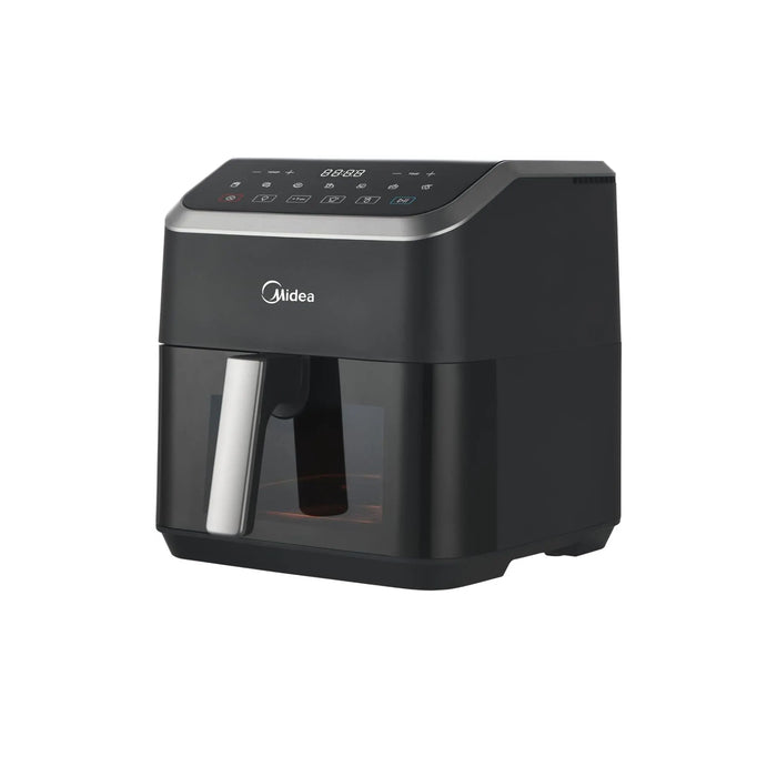 Midea Air Fryer 5L | Digital Touch Control, X Cycloneair Technology | See-Through Window | Multifunction: Fry, Grill, Broil, Roast | Timer Up to 60 Mins | 200C Temp Control | MAD-550F2APK