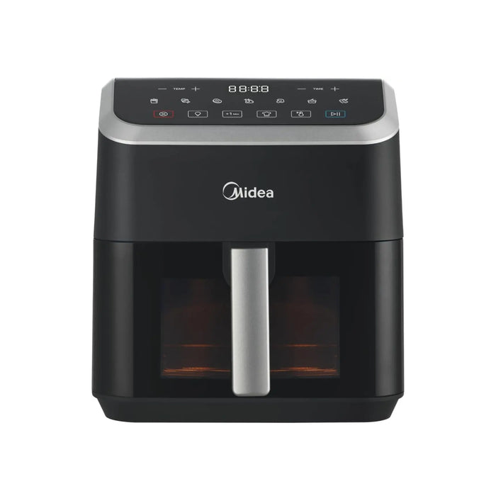 Midea Air Fryer 5L | Digital Touch Control, X Cycloneair Technology | See-Through Window | Multifunction: Fry, Grill, Broil, Roast | Timer Up to 60 Mins | 200C Temp Control | MAD-550F2APK