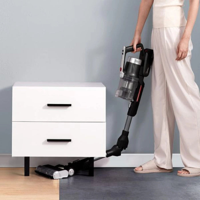 Midea Cordless Stick Vacuum Cleaner | 450W Powerful BLDC Motor for High Suction Power | 70 Minutes Run Time | Light Weight | One-Button Flexible Bend | Motorized Brush for Hard Floor & Carpets | P7FLEX EROS