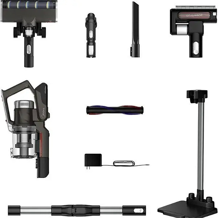 Midea Cordless Stick Vacuum Cleaner | 450W Powerful BLDC Motor for High Suction Power | 70 Minutes Run Time | Light Weight | One-Button Flexible Bend | Motorized Brush for Hard Floor & Carpets | P7FLEX EROS