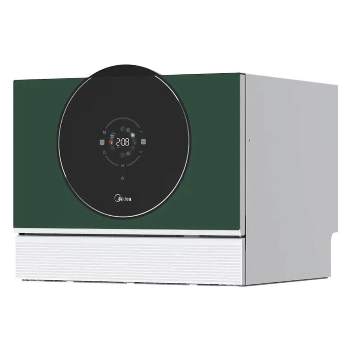 Midea Counter Top Dishwasher | 6 Place Setting | Auto Open Drying | Touch Control | 1 Level Rack Loading | WQP6-3609(GN)-G