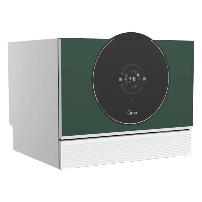Midea Counter Top Dishwasher | 6 Place Setting | Auto Open Drying | Touch Control | 1 Level Rack Loading | WQP6-3609(GN)-G