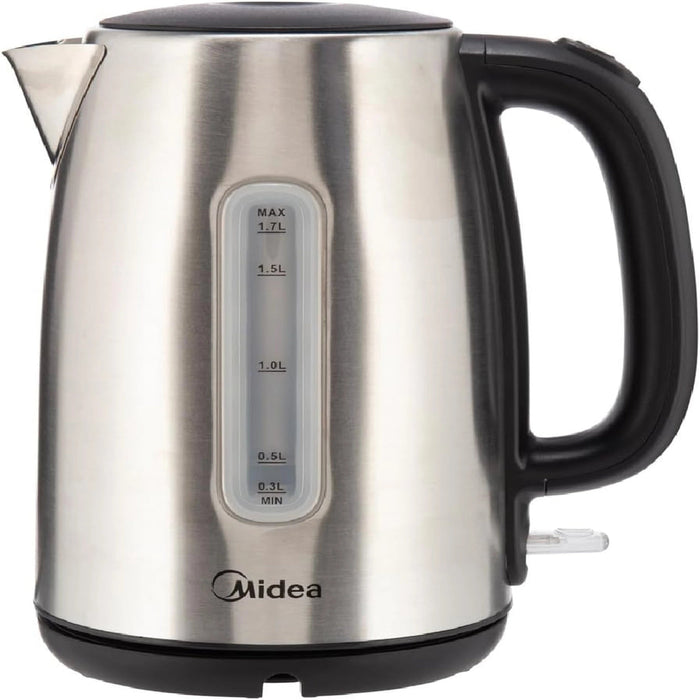 Midea Electric Kettle | 1.7L Capacity | 1850-2200W Rapid Boil | Water Level Indicator | Removable Filter | Auto Shut-Off | 360 Swivel Base | MK17S30D2 EROS
