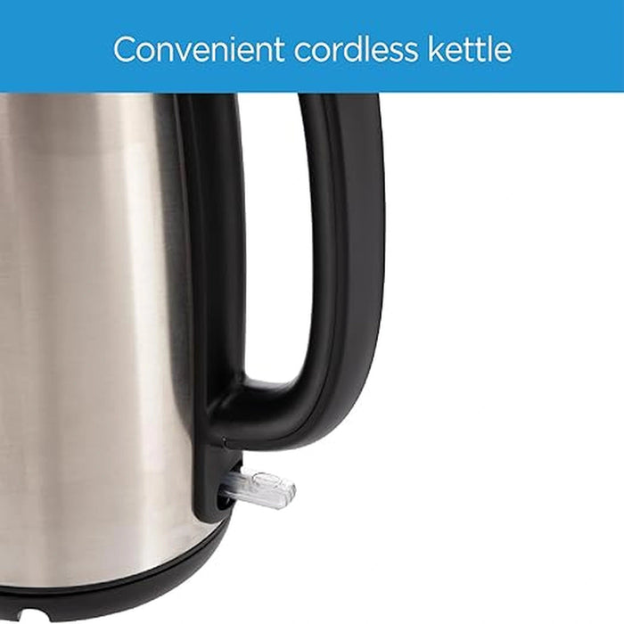 Midea Electric Kettle | 1.7L Capacity | 1850-2200W Rapid Boil | Water Level Indicator | Removable Filter | Auto Shut-Off | 360 Swivel Base | MK17S30D2 EROS