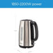 Midea Electric Kettle | 1.7L Capacity | 1850-2200W Rapid Boil | Water Level Indicator | Removable Filter | Auto Shut-Off | 360 Swivel Base | MK17S30D2 EROS