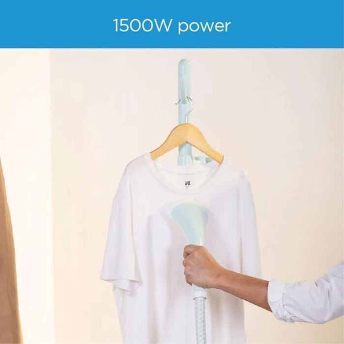 Midea Garment Steamer with 1500W Power | 1.4L Large Water Tank | 3 Power Levels | 30g/min Continuous Steam | 9 Hole Front Point | Powerful Freestanding Fabric Steamer | Suitable for Home & Business | Model: YGJ15Q1W
