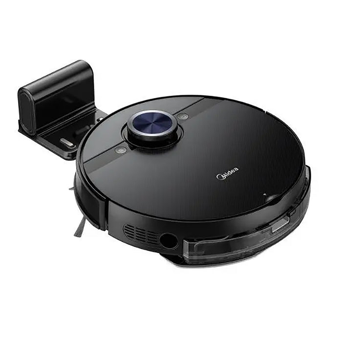 Midea Robot Vacuum Cleaner | 4000Pa Strong Suction | BLDC Motor | App & Voice Control Msmartlife | Dust Bin In Station is 2L for 45 days | Carpet Sensor | Display Screen | Black S8+