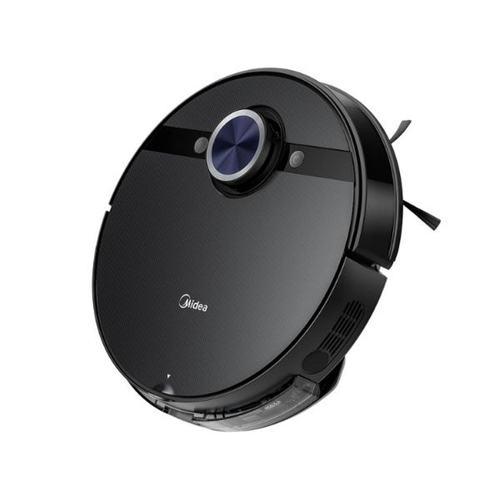 Midea Robot Vacuum Cleaner | 4000Pa Strong Suction | BLDC Motor | App & Voice Control Msmartlife | Dust Bin In Station is 2L for 45 days | Carpet Sensor | Display Screen | Black S8+
