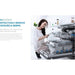 Woman using a dishwasher with text about dishfresh product.