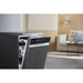 Dishwasher in a kitchen setting with a blurred background