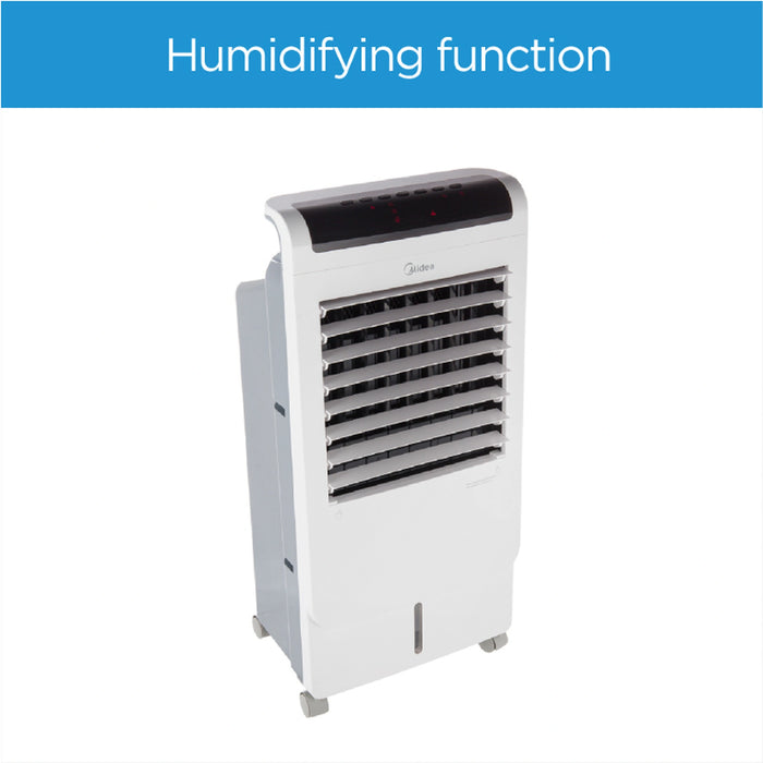 Midea Summer + Winter Air Cooler with Remote for Home & Heavy-Duty Air-Conditioning | 2 Wind Speeds for Outdoor & Indoor Use | Whisper-Quiet Performance | Low Power Consumption (60W) | Model: AC120-15C