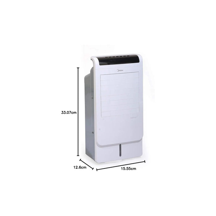 Midea Summer + Winter Air Cooler with Remote for Home & Heavy-Duty Air-Conditioning | 2 Wind Speeds for Outdoor & Indoor Use | Whisper-Quiet Performance | Low Power Consumption (60W) | Model: AC120-15C