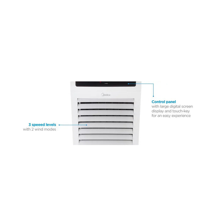 Midea Summer + Winter Air Cooler with Remote for Home & Heavy-Duty Air-Conditioning | 2 Wind Speeds for Outdoor & Indoor Use | Whisper-Quiet Performance | Low Power Consumption (60W) | Model: AC120-15C
