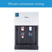 Midea Top Loading Water Dispenser | 3-Taps Equipped with Hot, Cold, and Ambient Temperature | Floor Standing | Child Safety Lock | Ice Cold Technology | Best for Home, Kitchen & Office | Color: White | Model: YL1675S-W EROS