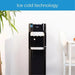 Midea Water Dispenser | Bottom Loading | Hot, Cold, and Ambient Temperature | Ice Cold Technology | Empty Bottle Indicator | Floor Standing | Child Safety Lock | Best for Home, Office & Pantry | Color: Black | Model: YL1633S EROS