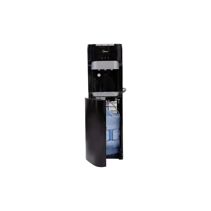 Midea Water Dispenser | Bottom Loading | Hot, Cold, and Ambient Temperature | Ice Cold Technology | Empty Bottle Indicator | Floor Standing | Child Safety Lock | Best for Home, Office & Pantry | Color: Black | Model: YL1633S EROS