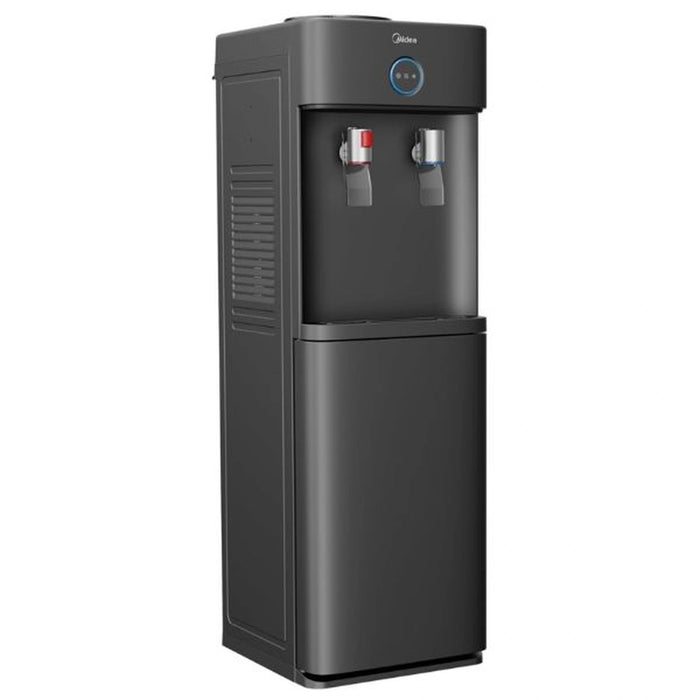 Midea Water Dispenser| Top Loading| 2-taps Equipped with Hot and Cold Temperature| 35 L Large Cabinet| Child Safety Lock for Faucet| Black| YL2436S-WB-G
