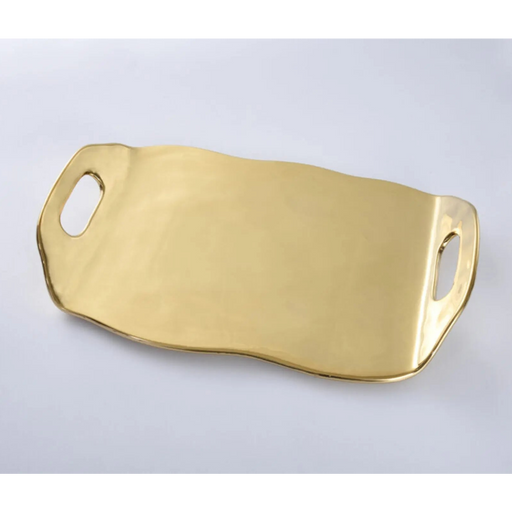 Moonlight Gold Tray with Handles Beth & Lily