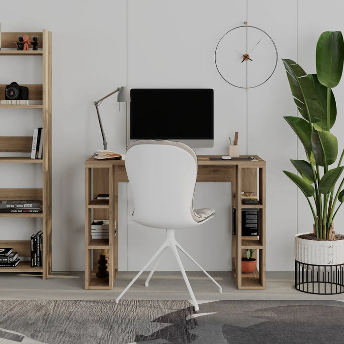 Colmar Modern Working Table With Storage 106 Cm