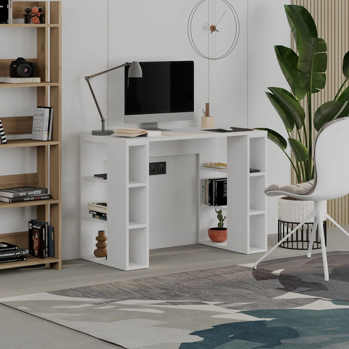 Colmar Modern Working Table With Storage 106 Cm