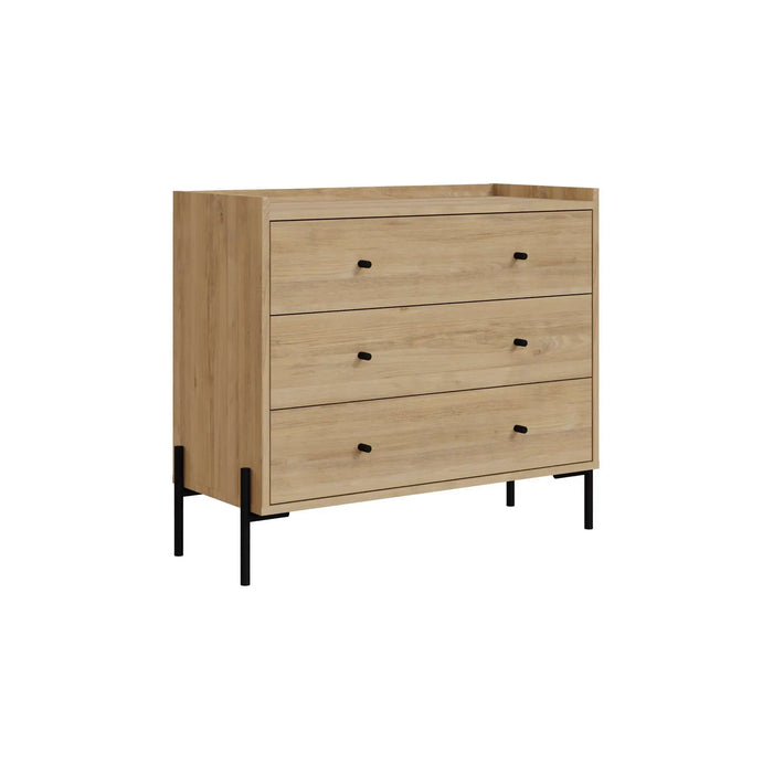 Dresser With 3 Drawers - Oak