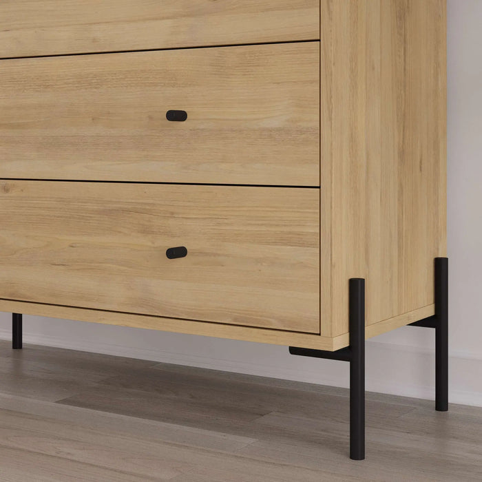 Dresser With 3 Drawers - Oak