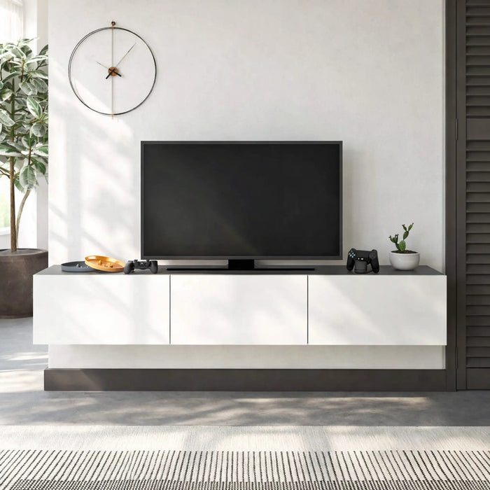 Francy Tv Stand 180 Cm With Storage Up To 70 Inch - White