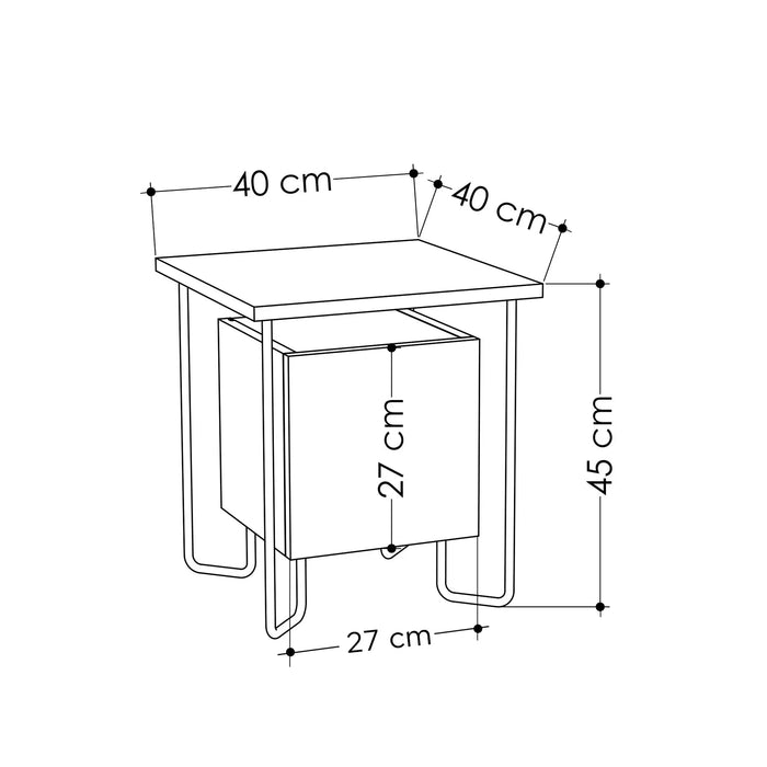 Mourah Acres Nightstand - 2 Years Warranty